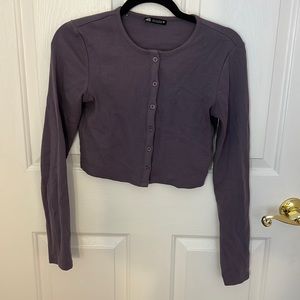 Zara purple cardigan